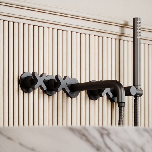 Vaso Arabescato Marble Freestanding Bath 1500mm