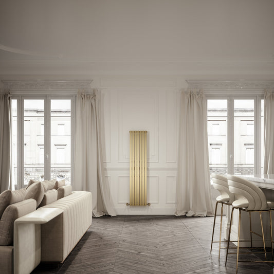 Velar Brushed Gold Designer Radiator