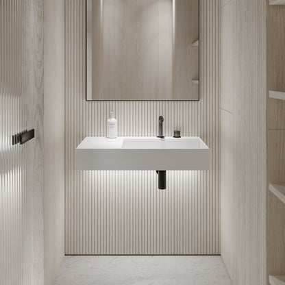 Veno Wall Hung Stone Basin 800mm