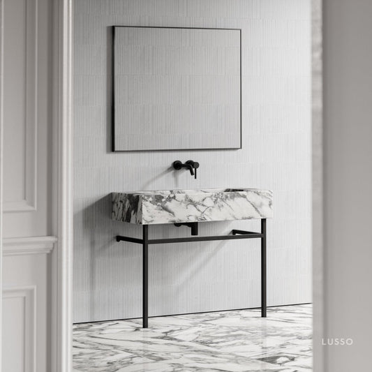 Vernante Arabescato Marble Vanity Unit 1000mm