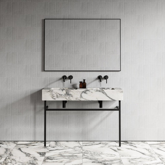 Vernante Arabescato Marble Vanity Unit 1200mm