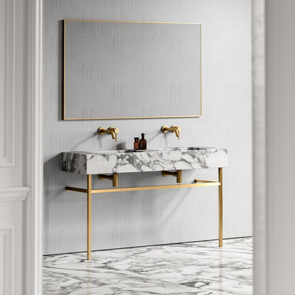 Vernante Arabescato Marble Vanity Unit 1400mm
