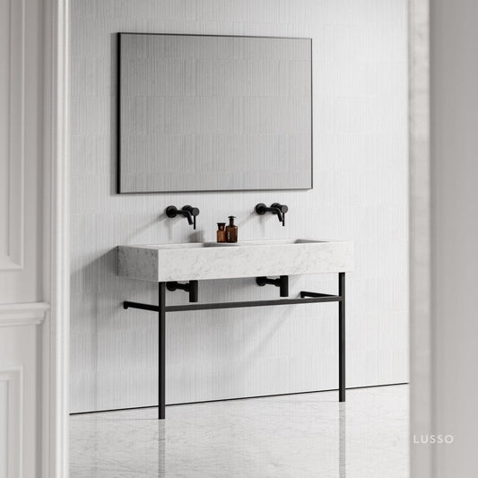 Vernante Carrara Marble Vanity Unit 1200mm