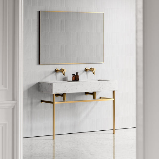 Vernante Carrara Marble Vanity Unit 1200mm