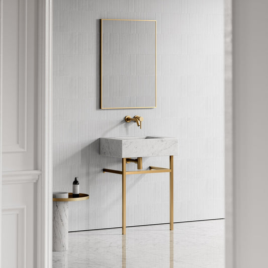 Vernante Carrara Marble Vanity Unit 600mm