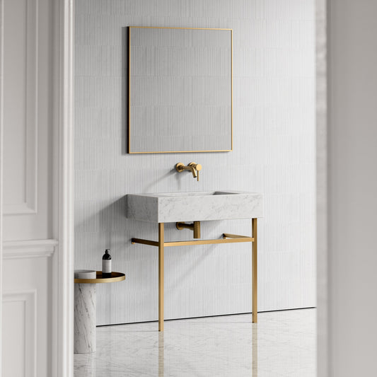 Vernante Carrara Marble Vanity Unit with 800mm