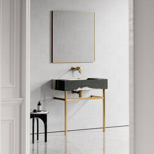 Vernante Panda Marble Vanity Unit with 800mm