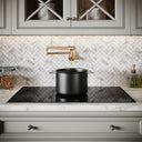 Veroni Modern Kitchen Pot Filler Tap Brushed Gold