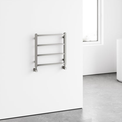 Vertigo Brushed Stainless Designer Towel Radiator 500mm