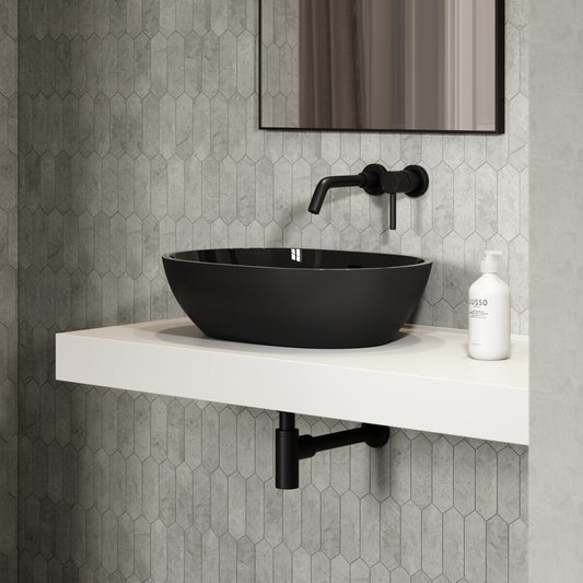 Vetrina Black Countertop Stone Basin 550mm