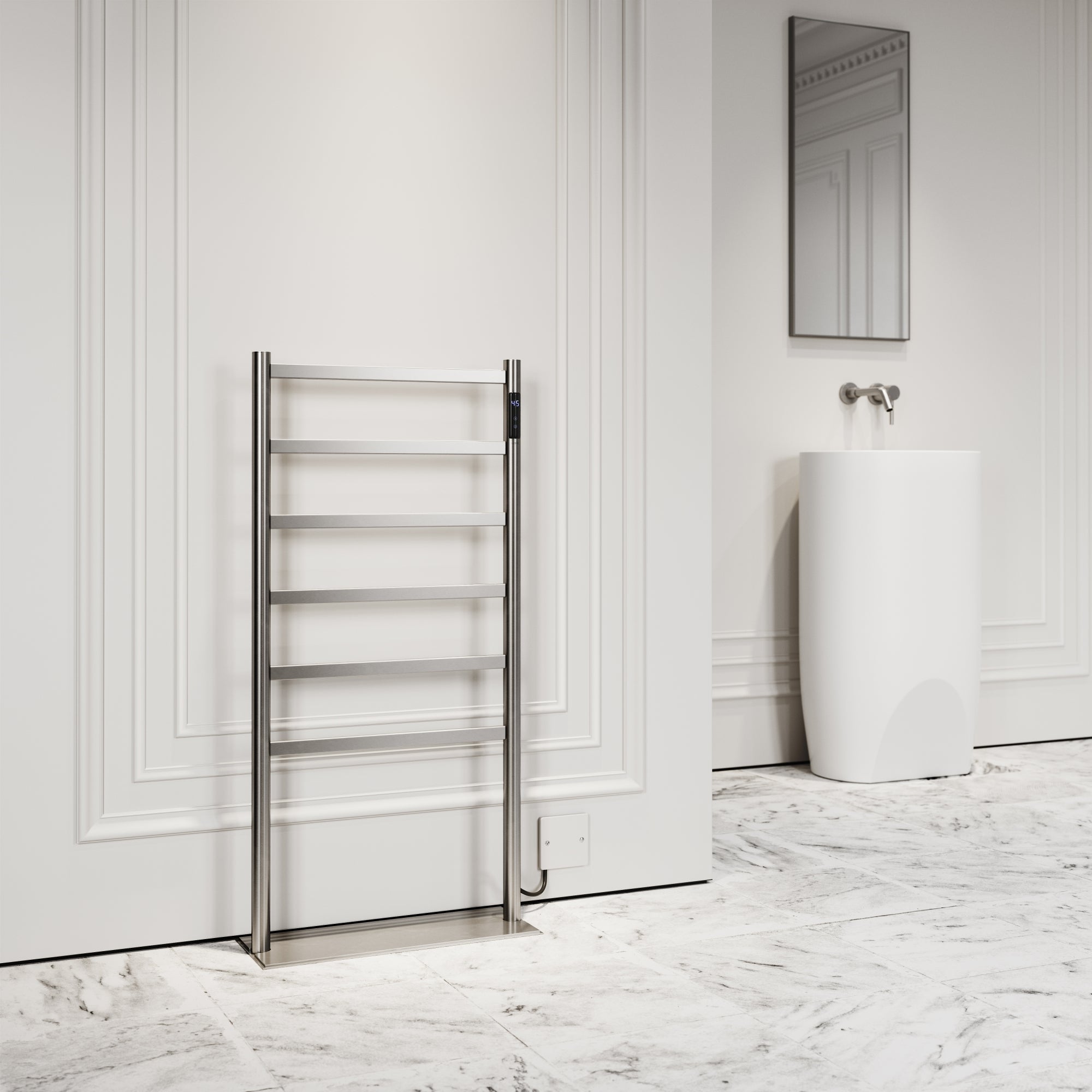 Chrome Radiators Modern Vertical Towel Warmers - LUSSO