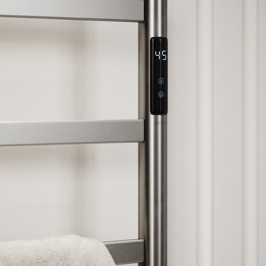 Vetro Chrome Floorstanding Heated Towel Warmer