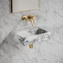 Via Arabescato Marble Wall Hung Basin 400mm