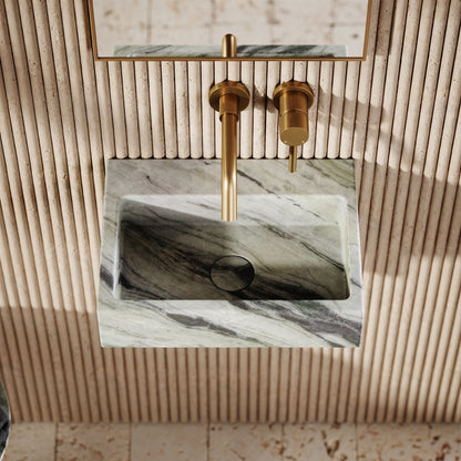 Via Jade Green Wall Hung Basin 400mm