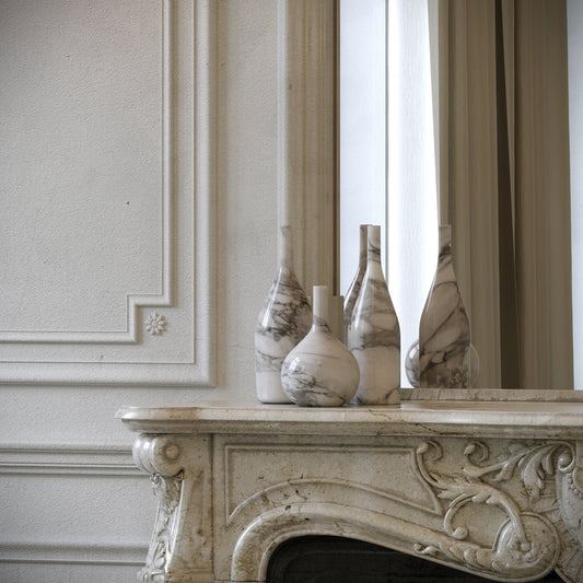 Vino Arabescato Marble Wine Bottle