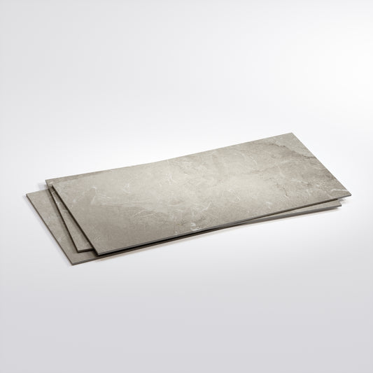Vittorio Argento Limestone Porcelain Wall or Floor Tile 1200 x 600mm
