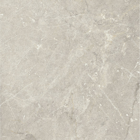 Vittorio Argento Limestone Porcelain Wall or Floor Tile 600 x 600mm
