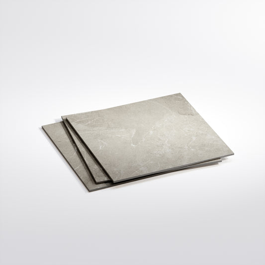 Vittorio Argento Limestone Porcelain Wall or Floor Tile 600 x 600mm