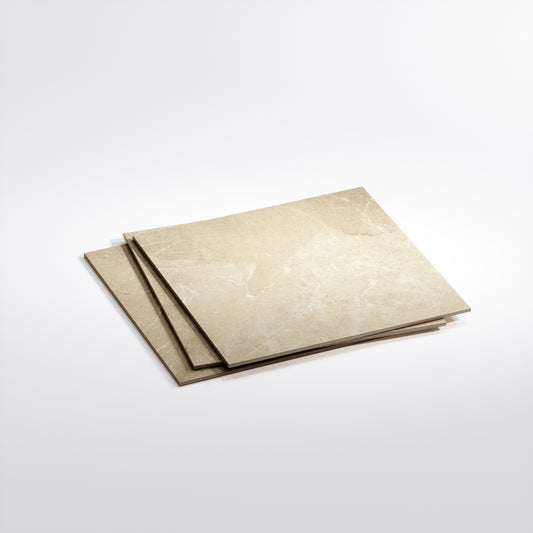 Vittorio Beige Limestone Porcelain Wall or Floor Tile 600 x 600mm