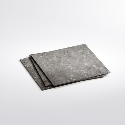 Vittorio Grigio Limestone Porcelain Wall or Floor Tile 600 x 600mm