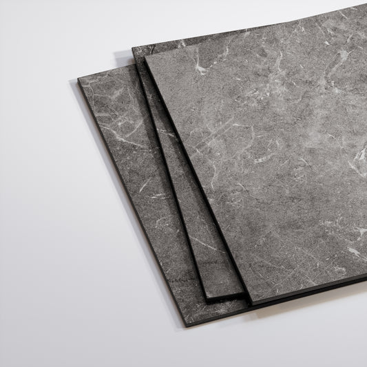 Vittorio Grigio Limestone Porcelain Wall or Floor Tile 600 x 600mm