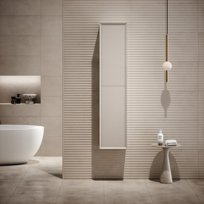Volini Matte Cappuccino Bathroom Storage Cabinet 350mm