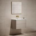 Volini Matte Cappuccino Vanity Unit with Stone Basin 800mm