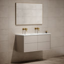 Volini Matte Cappuccino Double Bathroom Vanity Unit 1200mm