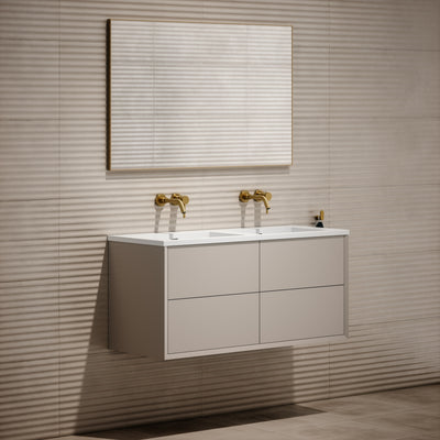 Volini Matte Stone Double Bathroom Vanity Unit 1200mm