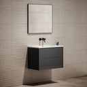 Volini Polished Anthracite Vanity Unit with Stone Basin 800mm
