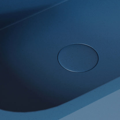 Voluto Azure Concrete Wall Hung Basin 650mm
