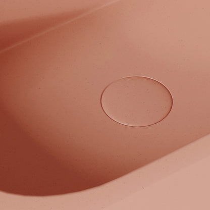 Voluto Blush Concrete Wall Hung Basin 650mm