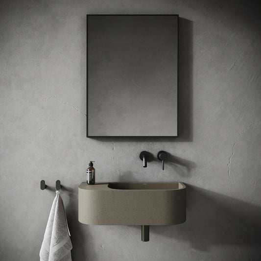 Voluto Concrete Wall Hung Basin 658mm