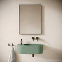 Voluto Seafoam Concrete Wall Hung Basin 650mm
