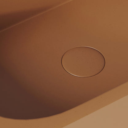 Voluto Sienna Concrete Wall Hung Basin 650mm