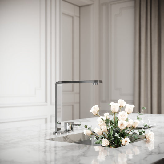 Vuito Modern Square Kitchen Tap Chrome