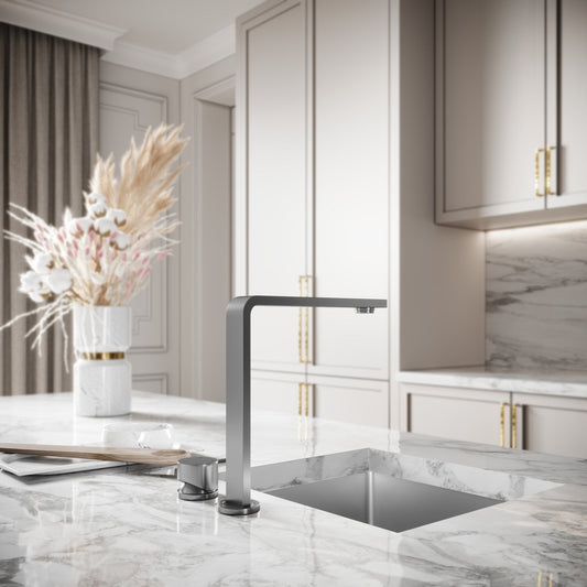 Vuito Modern Square Kitchen Tap Stainless