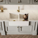 Windsor Large Double White Ceramic Butler Kitchen Sink 800mm