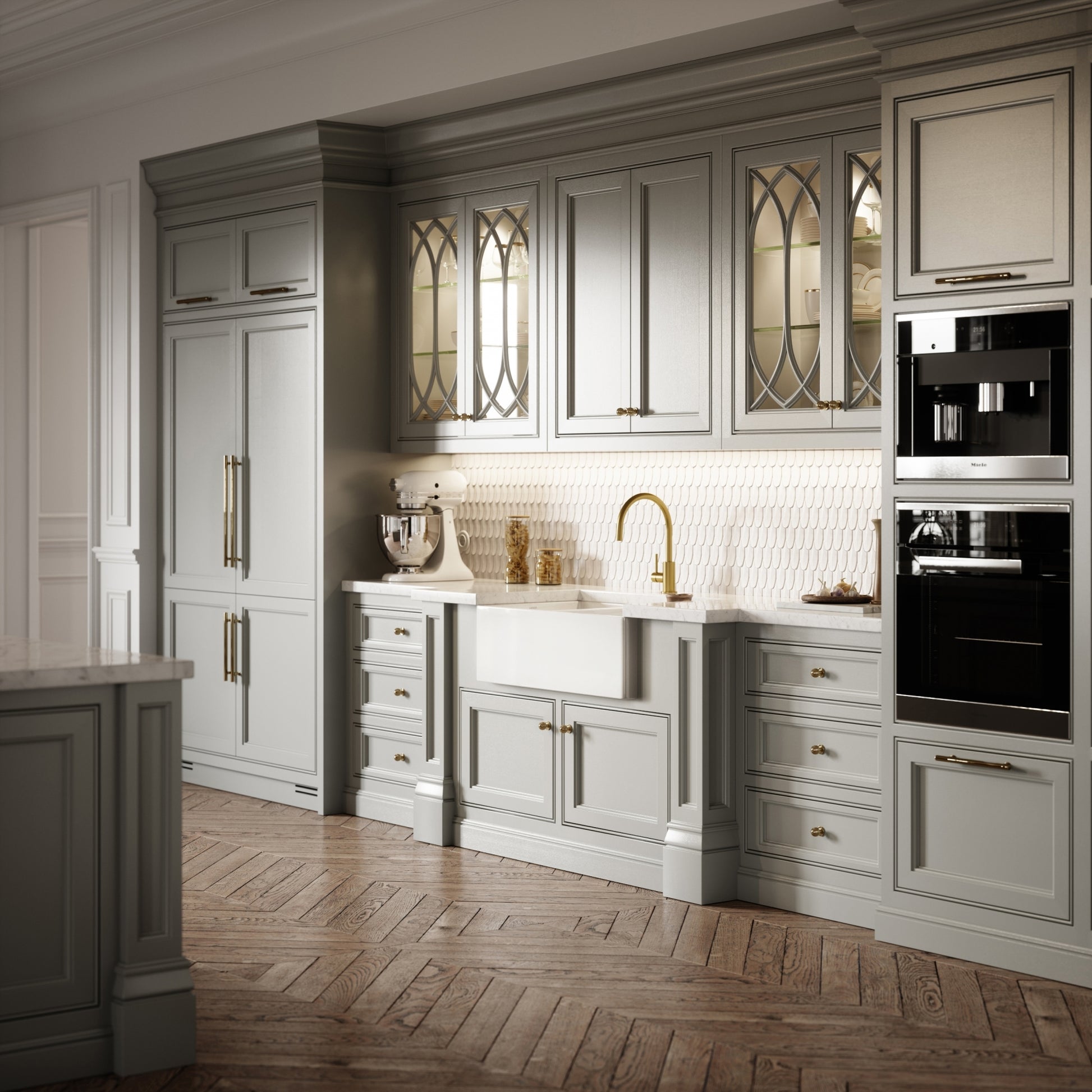 Windsor Large Double White Ceramic Butler Kitchen Sink 800mm