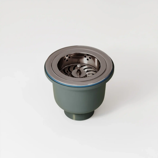 Windsor Polished Nickel Kitchen Basket Strainer Waste Kit