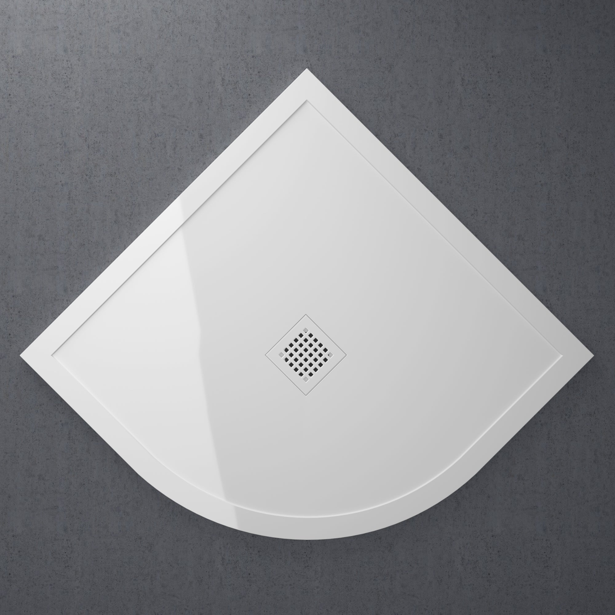 Modern Quadrant Stone Resin Low Profile Polished Shower Tray LUSSO